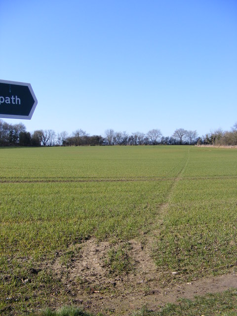 Footpath off the B1121 Main Road