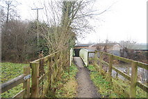 SO5075 : Shropshire Way crosses the River Corve by N Chadwick