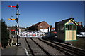 TF9913 : Norwich Road level crossing by Glen Denny