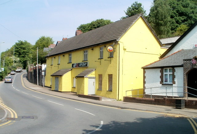 Boarded-up Up & Under, Pontypool