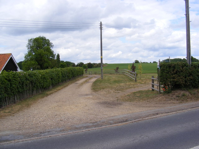 Bridleways to Easton Road & the B1116 The Street