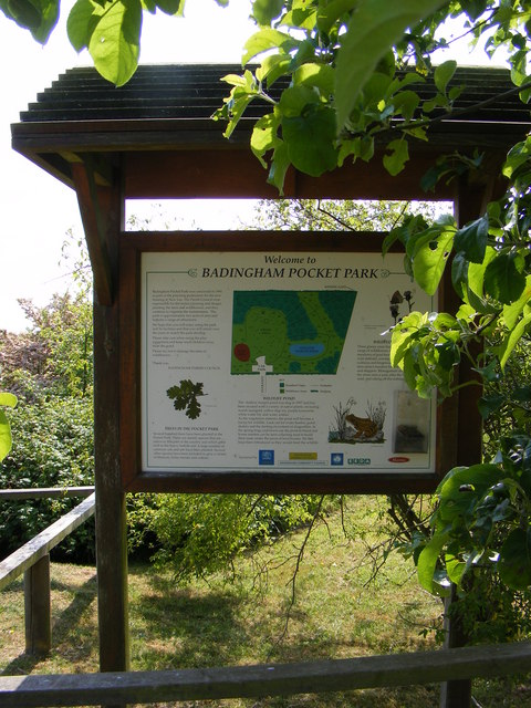 Badingham Pocket Park Notice Board