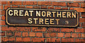 J3272 : Great Northern Street sign, Belfast by Albert Bridge