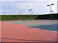 TM2863 : Framlingham Sports Club Tennis Courts by Geographer