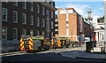 TQ2982 : Fire engines in Endsleigh Gardens, Euston by Jim Osley