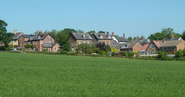 Cutthorpe village from the path to the Hall