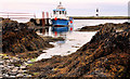 J5986 : Landing stage, Lighthouse Island near Donaghadee (2) by Albert Bridge