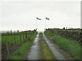 NW9872 : The gates at Corsewall Lighthouse Hotel by Ann Cook