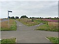 NZ2387 : Cycleway junction near Pegswood by Oliver Dixon