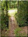 TM2653 : Footbridge of  the footpath to Pound Lane by Geographer