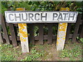 TM4160 : Church Path sign by Geographer