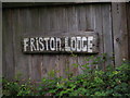 TM4059 : Friston Lodge sign by Geographer