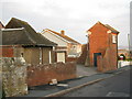 SY6677 : Coastguard Cottages in Westhill Road by Andy Potter