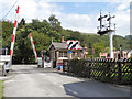 SE8191 : North Yorkshire Moors Railway, Level crossing at Levisham by David Dixon