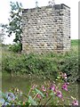 SE7971 : Redundant bridge pier by the River Derwent by Pauline E