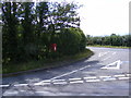 TM2773 : B1116 Laxfield Road & White Horse Postbox by Geographer