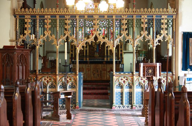 All Saints, Welborne - Screen