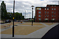 SP0483 : The 'piazza' between Grange Road and Selly Oak New Road by Phil Champion