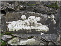 SD8167 : National Trust plaque on Stainforth packhorse bridge by John S Turner