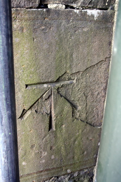 Benchmark on the School/Parish Hall