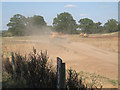 SP2280 : Wagon on a dusty haul road  by Robin Stott