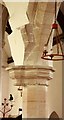 TL7554 : All Saints, Wickhambrook - Column by John Salmon