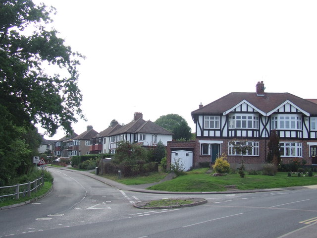 Road junction near Epping