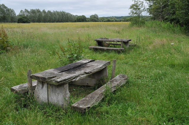 Picnic benches