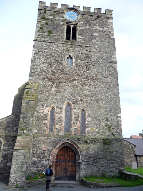 West side of tower - Church of St Mary and All Saints, Conwy