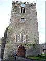 SH7877 : West side of tower - Church of St Mary and All Saints, Conwy by Phil Champion