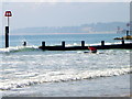 SZ1091 : Paddle boarding, Boscombe by Maigheach-gheal