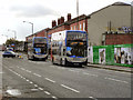 SJ8296 : Buses on Chester Road by David Dixon