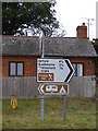 TM3651 : Wantisden Corner roadsigns by Geographer