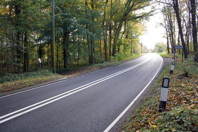 Turnings off the A4074 at Green Dean Hill