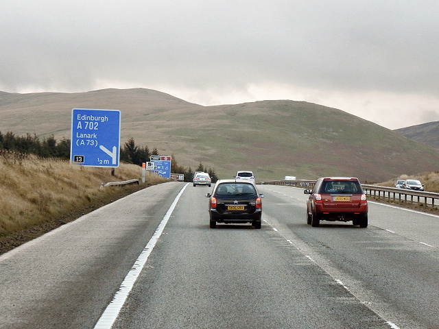 M74, Approaching Abington