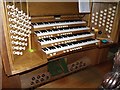 SK7953 : Organ Console, St Mary Magdalene church, Newark by J.Hannan-Briggs