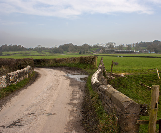 Bridge over a drainage ditch on the Cumbria Coastal Way