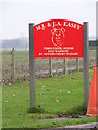 TM1974 : Town Farm, Hoxne sign by Geographer