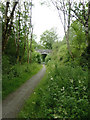 SN7167 : Dismantled railway near Ystradmeurig, Ceredigion by Roger  D Kidd