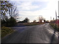 TM2575 : Roadsign on Stradbroke Road at Caterpole Corner by Geographer