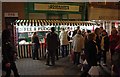 SO8554 : Worcester Victorian Christmas Fayre 2011 (2) - toffee & fudge stall in Mealcheapen  Street, Worcester by P L Chadwick