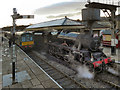 SD7916 : Steam and Diesel at Ramsbottom Station by David Dixon