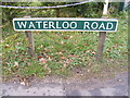 TG2219 : Waterloo Road sign by Geographer