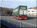 ST2198 : Eddie Stobart lorry Lauren Louise on the A467, Crumlin by Jaggery