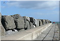 NZ7819 : Staithes northern breakwater by Graham Horn