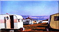 SY6676 : Chesil Beach Caravan Site by nick macneill