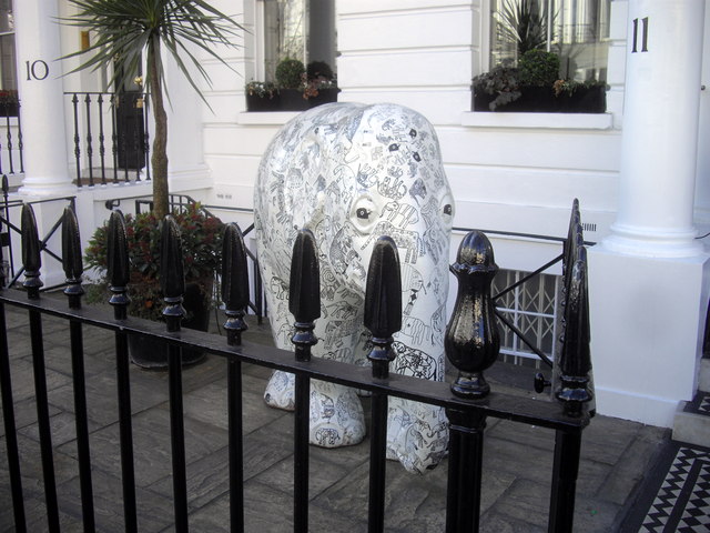 Indian Elephant in Sumner Place, London