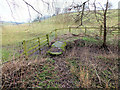 SU0124 : Footbridge over a dry River Ebble by Jonathan Kington