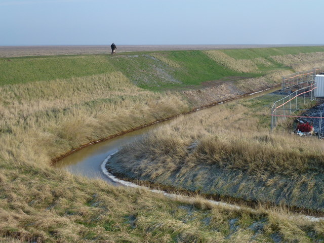 A new section in the sea bank of the Wash