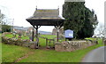 SO5216 : Lych gate, Church of St Swithin, Ganarew by Jaggery